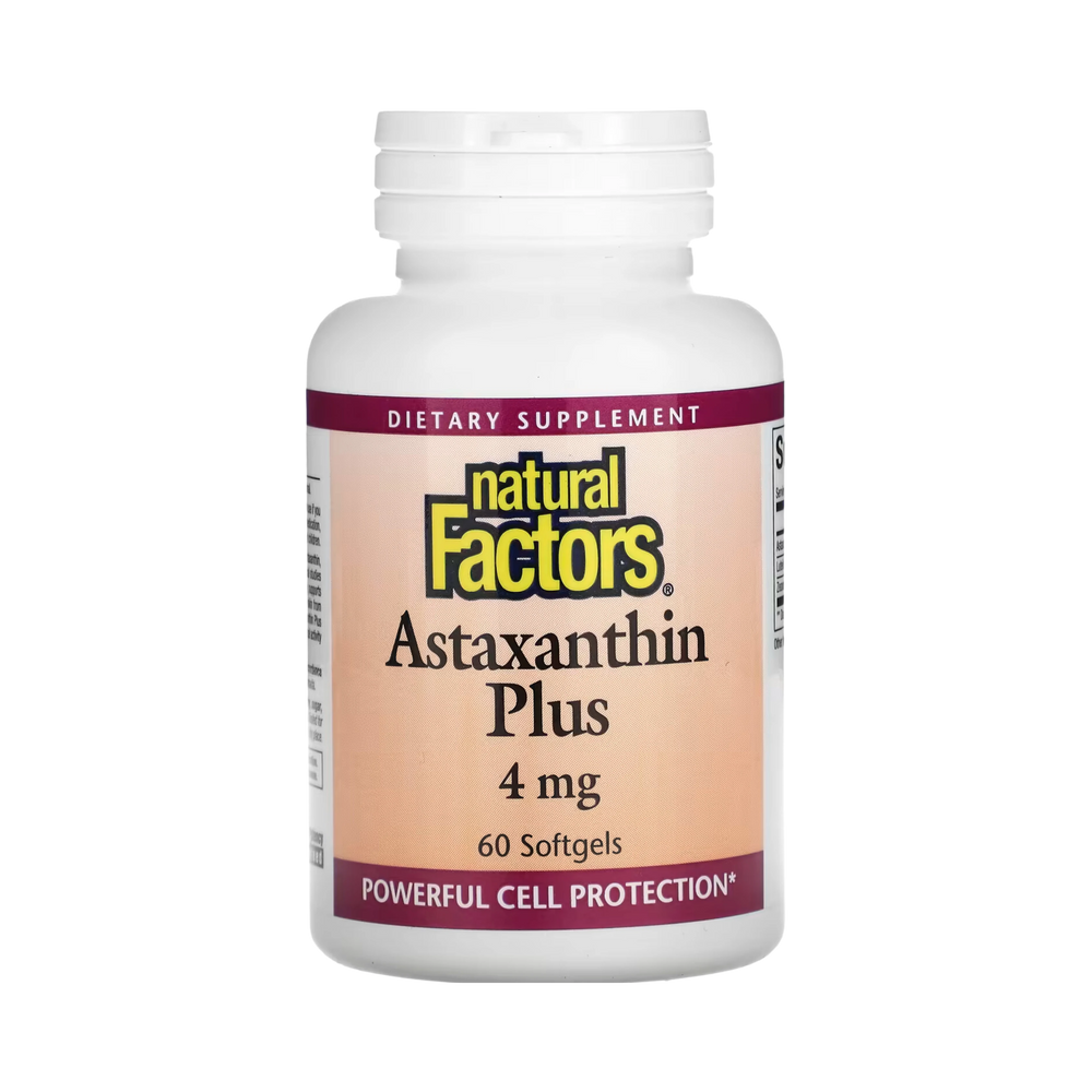 Natural Factors, Astaxanthin Plus, 4 Mg, 60 Softgels