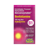 Natural Factors, Benfotiamine Plus Sulbutiamine, 30 Vegetarian Capsules