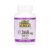 Natural Factors, Clear Base Vitamin E, 268 mg (400 IU), 60 Softgels