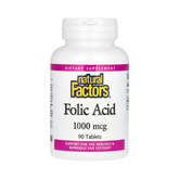 Natural Factors, Folic Acid, 1,000 Mcg, 90 Tablets
