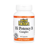 Natural Factors, Hi Potency B Complex, 90 Capsules