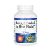 Natural Factors, Lung, Bronchial & Sinus Health, 90 Tablets