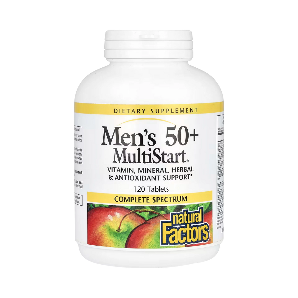 Natural Factors, Men's 50+ MultiStart, 120 Tablets