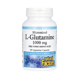 Natural Factors, Micronized L-Glutamine, 1,000 Mg, 90 Vegetarian Capsules
