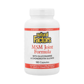 Natural Factors, MSM Joint Formula with Glucosamine & Chondroitin Sulfate, 180 Capsules