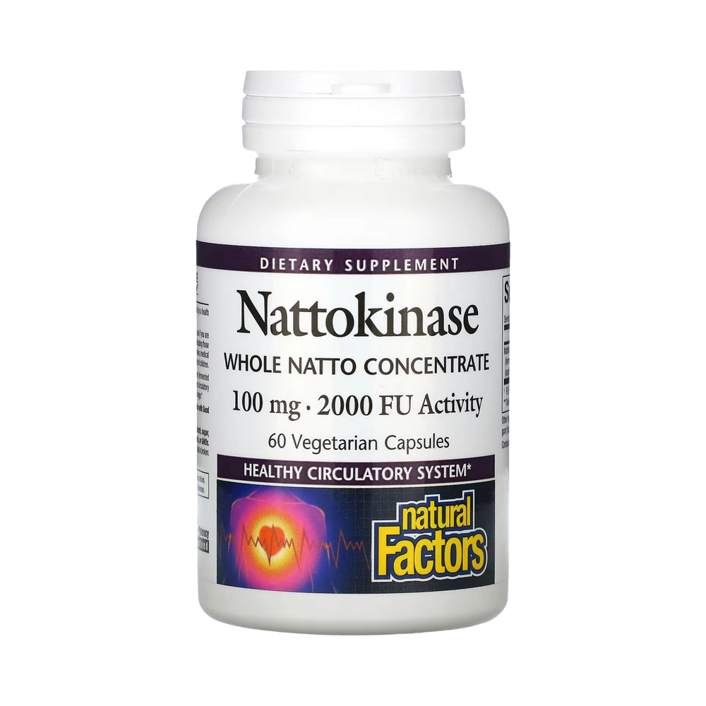 Natural Factors, Nattokinase, 100 Mg, 60 Vegetarian Capsules