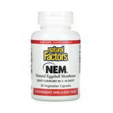 Natural Factors, NEM, Natural Eggshell Membrane, 30 Vegetarian Capsules