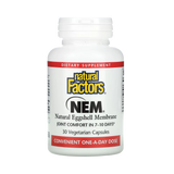 Natural Factors, NEM, Natural Eggshell Membrane, 30 Vegetarian Capsules