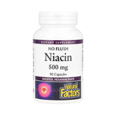 Natural Factors, Niacin, No Flush, 500 Mg, 90 Capsules