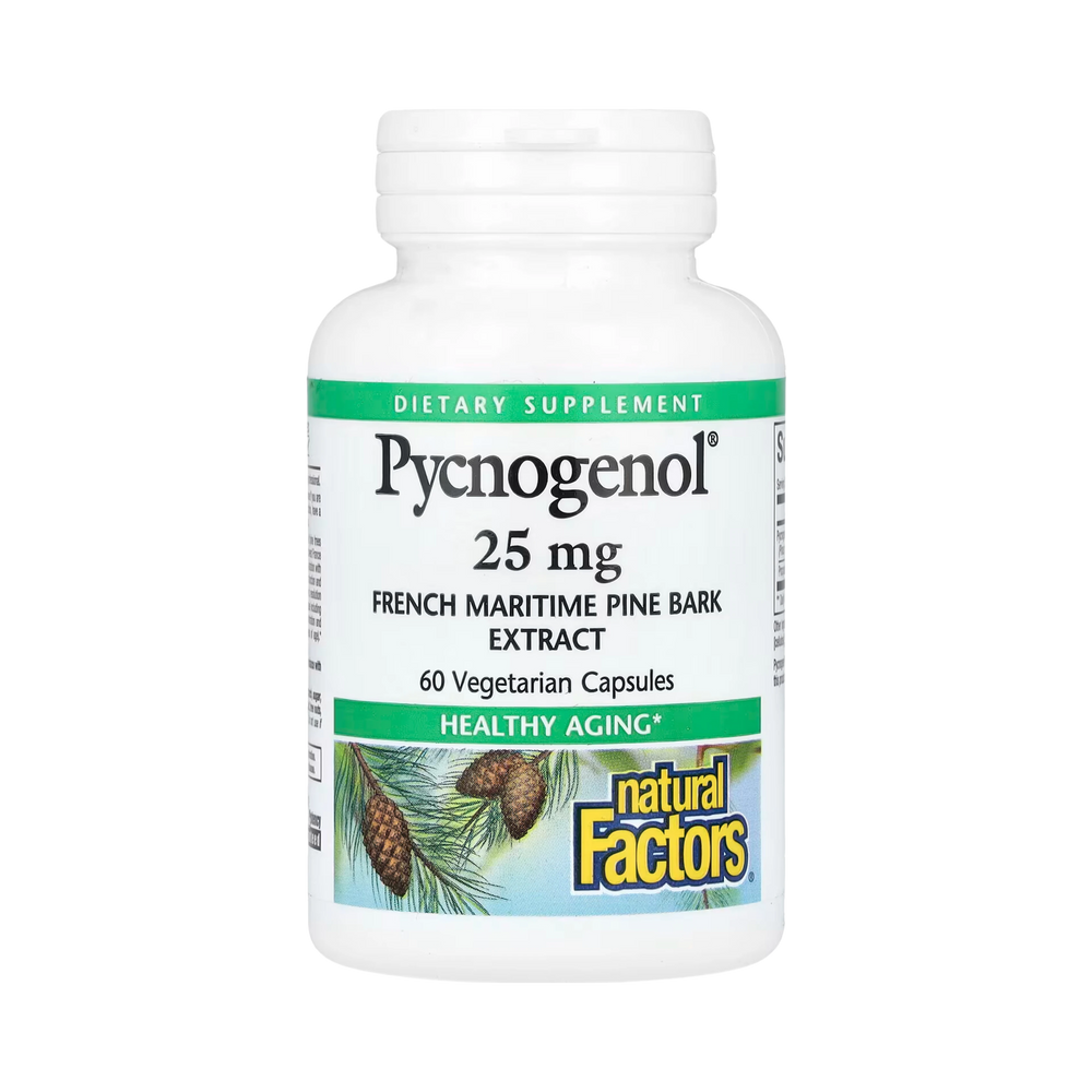 Natural Factors, Pycnogenol, 25 Mg, 60 Vegetarian Capsules