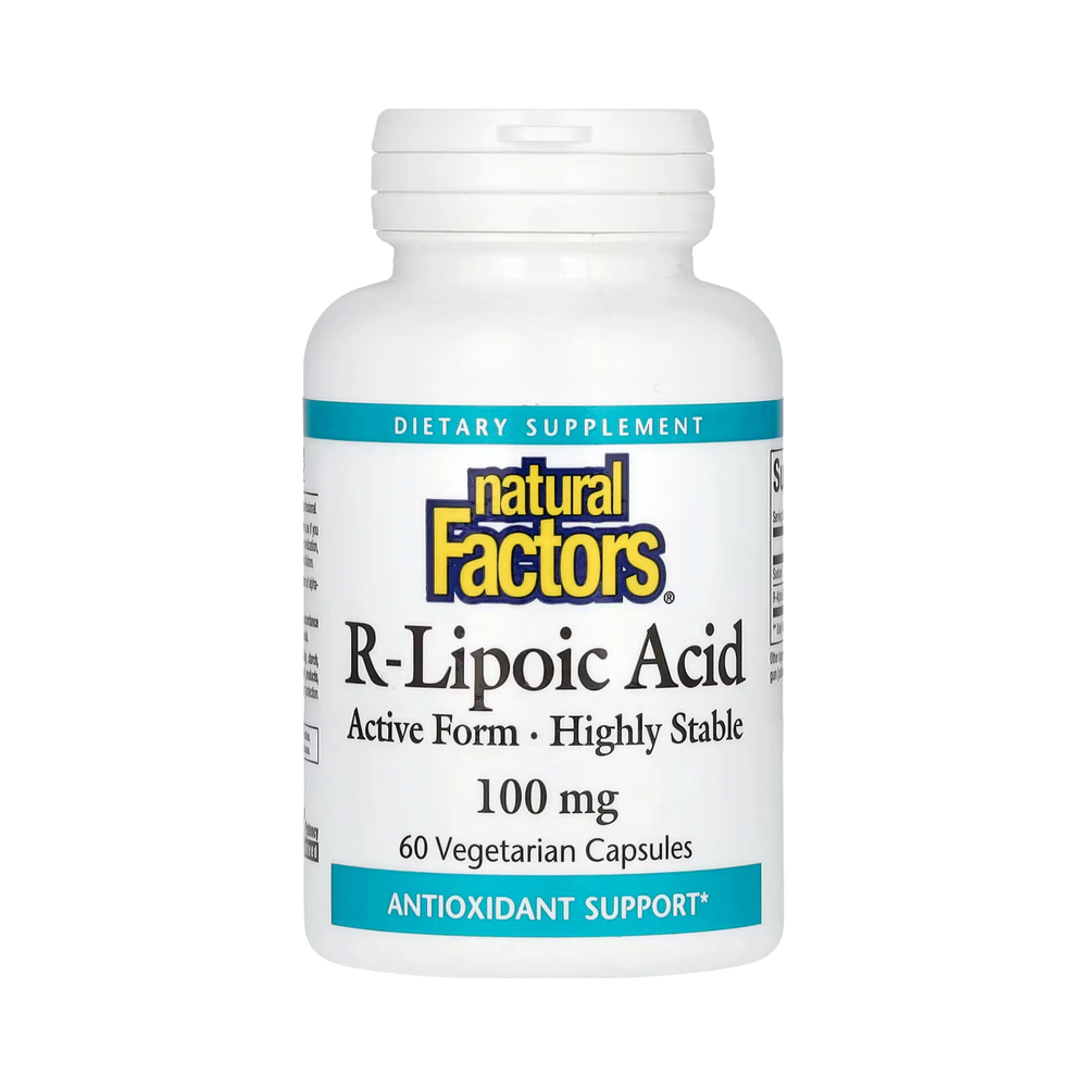 Natural Factors, R-Lipoic Acid, 100 Mg, 60 Vegetarian Capsules