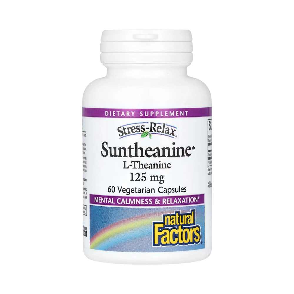 Natural Factors, Stress-Relax, Suntheanine, L-Theanine, 250 Mg, 60 Vegetarian Capsules