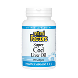 Natural Factors, Super Cod Liver Oil, 90 Softgels