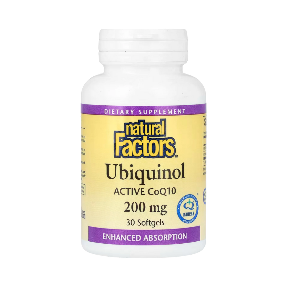Natural Factors, Ubiquinol, 200 Mg, 30 Softgels