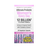 Natural Factors, Ultimate Probiotic Women's Every Day, 12 Billion, 60 Vegetarian Capsules