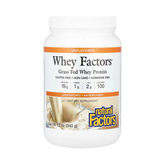 Natural Factors, Whey Factors, Grass Fed Whey Protein, Unflavored, 12 Oz