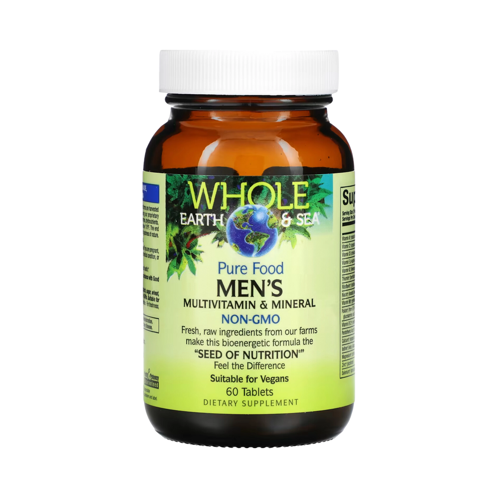 Natural Factors, Whole Earth & Sea, Men's Multivitamin & Mineral, 60 Tablets