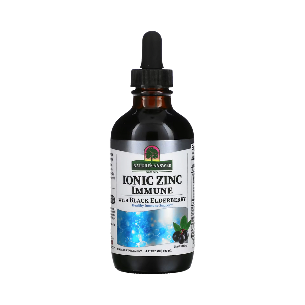 Nature's Answer, Ionic Zinc Immune with Black Elderberry, 4 OZ
