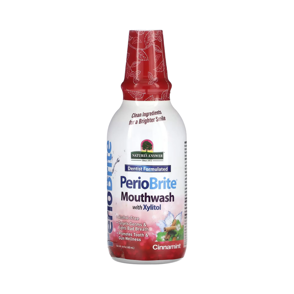 Nature's Answer - PERIOBRITE MOUTHWASH CINNAMINT 16OZ