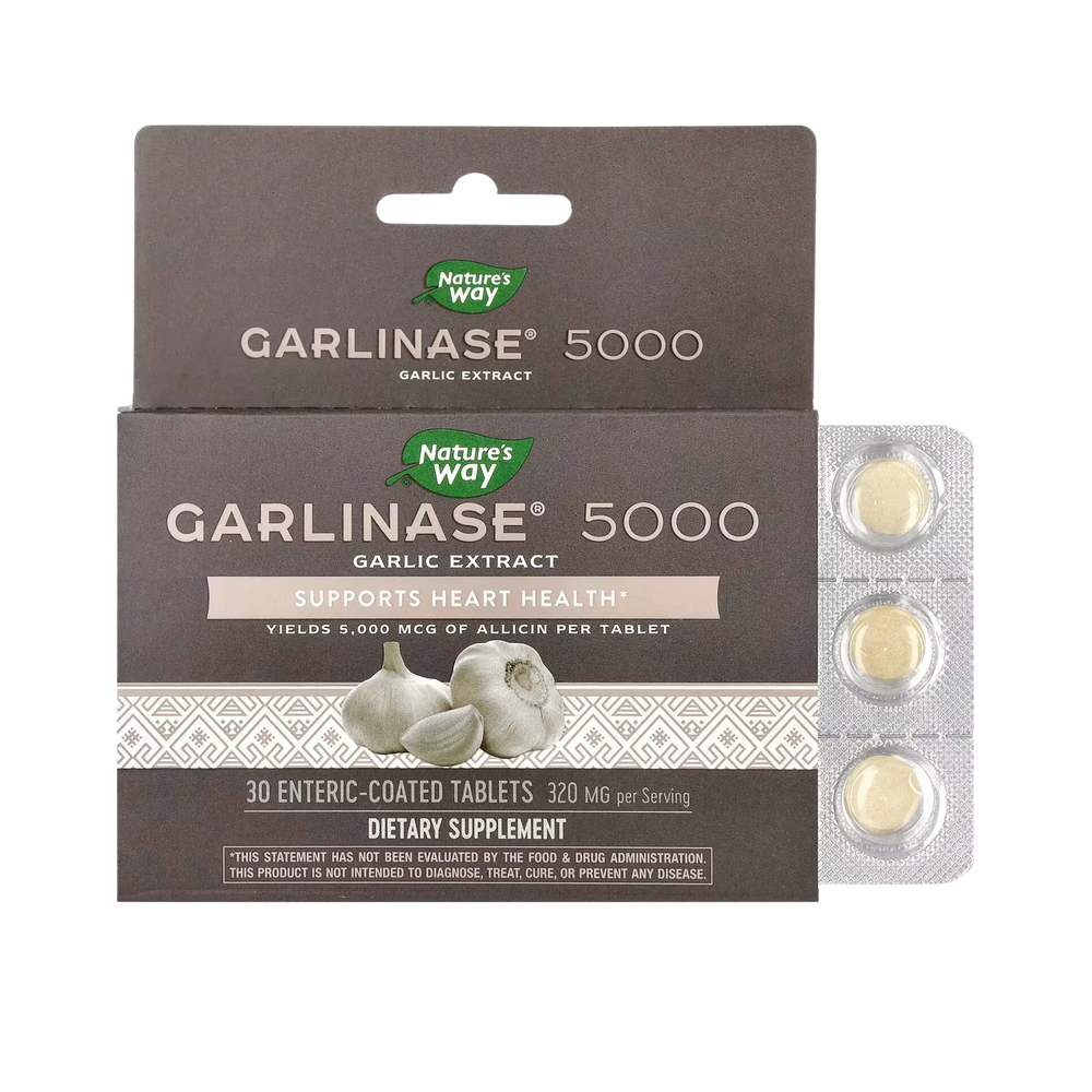 Nature's Way, Garlinase 5000, 30 Tablets