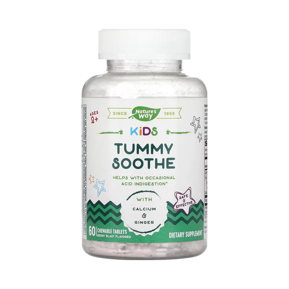 Nature's Way, Kids Tummy Soothe Chewables, 60 Tablets