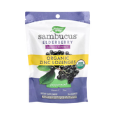 Nature's Way, Organic Sambucus Zinc Lozenges Peppermint Flavour, 24 Lozenges