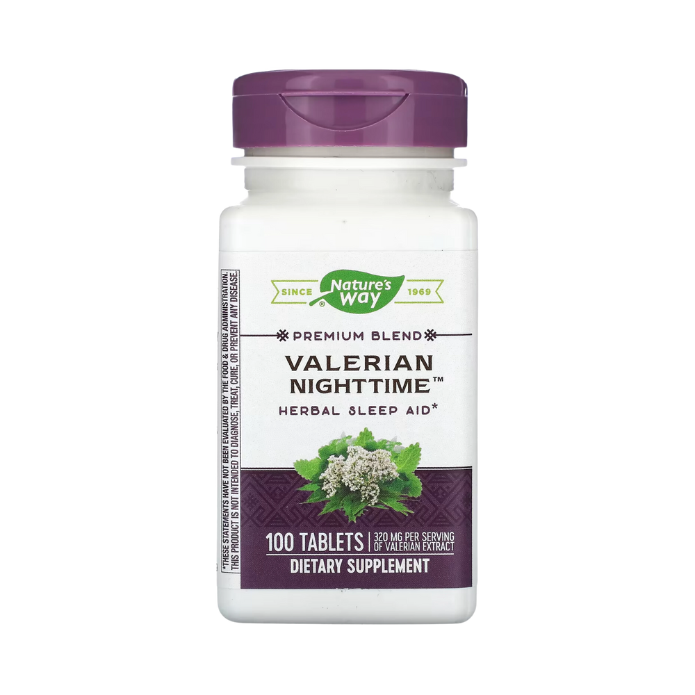 Nature's Way, Premium Blend, Valerian Nighttime, 100 Tablets