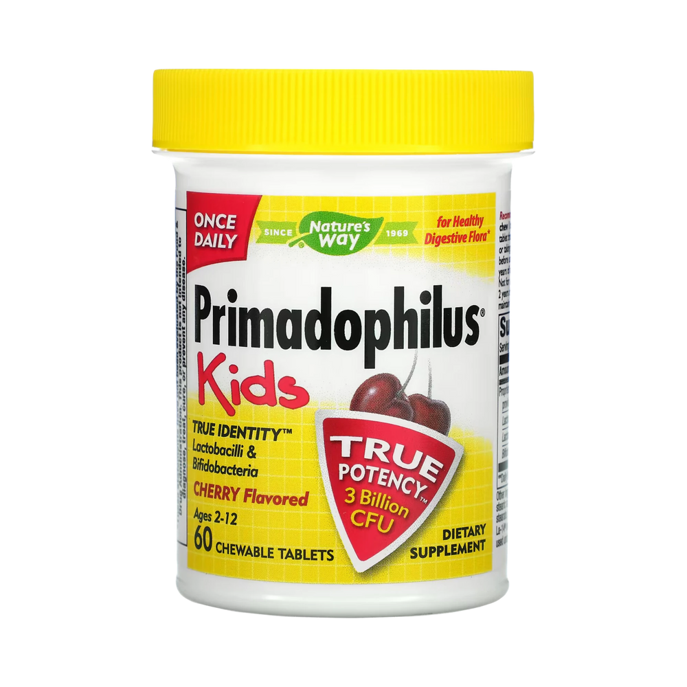Nature's Way, Primadophilus Kids Probiotic, 60 Chewables