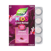 Nature's Way, Umcka, Kids Cold Relief, Non-Drowsy, For Ages 6+, Cherry, 10 Chewable Tablets