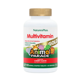 NaturesPlus, Animal Parade Gold, Children's Chewable Supplement, Cherry, 120 Animal-Shaped Tablets