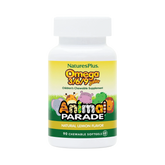 NaturesPlus, Animal Parade, Omega 3/6/9 Junior, Natural Lemon, 90 Chewable Softgels
