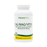 NaturesPlus, Cal/Mag/Vit D3 with Vitamin K2, 180 Tablets