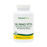 NaturesPlus, Cal/Mag/Vit D3 with Vitamin K2, 90 Tablets