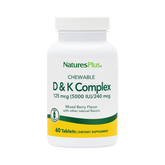 NaturesPlus, Chewable D & K Complex, Mixed Berry, 60 Tablets