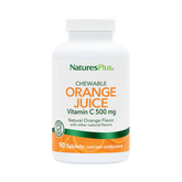 NaturesPlus, Chewable Orange Juice, Vitamin C, Natural Orange, 500 Mg, 90 Tablets