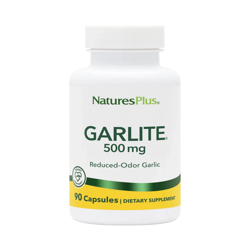 NaturesPlus, Garlite, 500 Mg, 90 Capsules