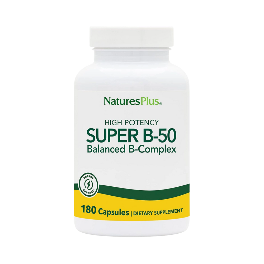 NaturesPlus, High Potency Super B-50, 180 Capsules