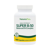 NaturesPlus, High Potency Super B-50, 180 Capsules