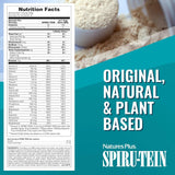 NaturesPlus, Simply Natural SPIRU-TEIN Shake, Unsweetened Chocolate, 0.82 Lb