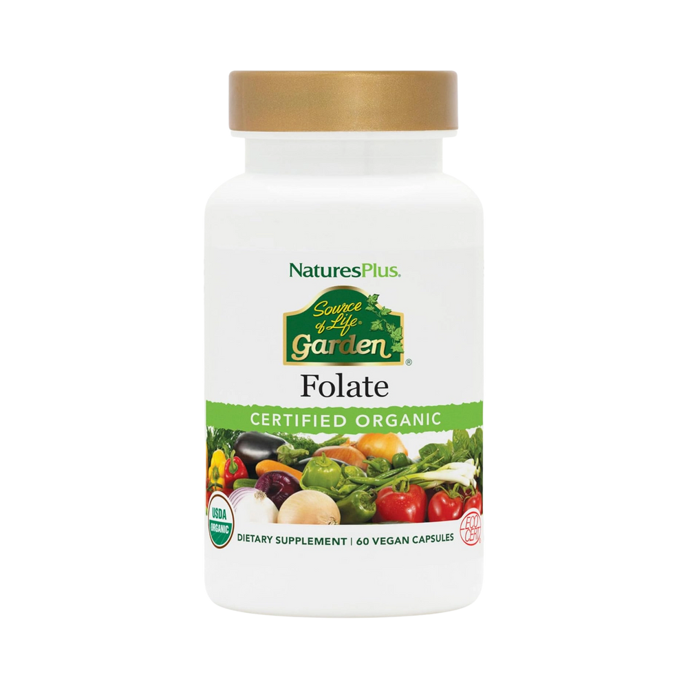 NaturesPlus, Source of Life, Garden, Folate, 60 Vegan Capsules