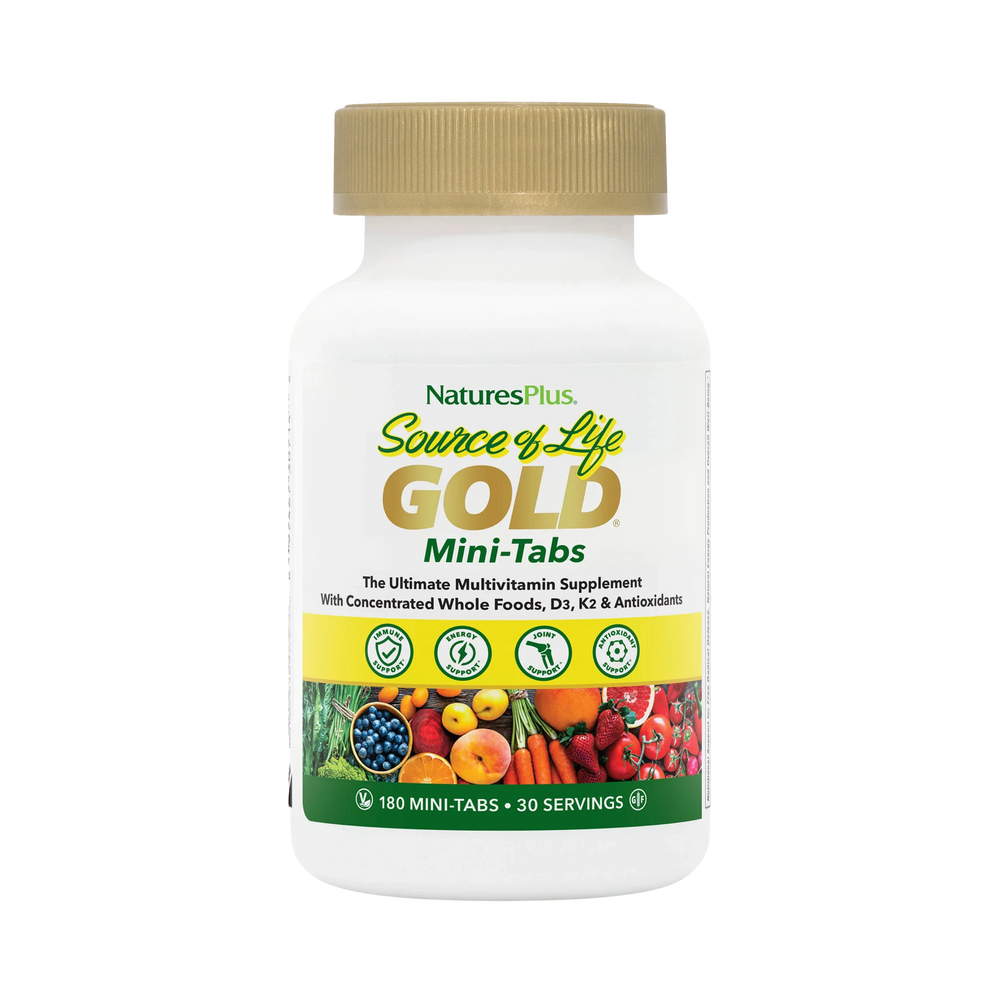 NaturesPlus, Source of Life, Gold, The Ultimate Multivitamin Supplement, 180 Mini-Tabs