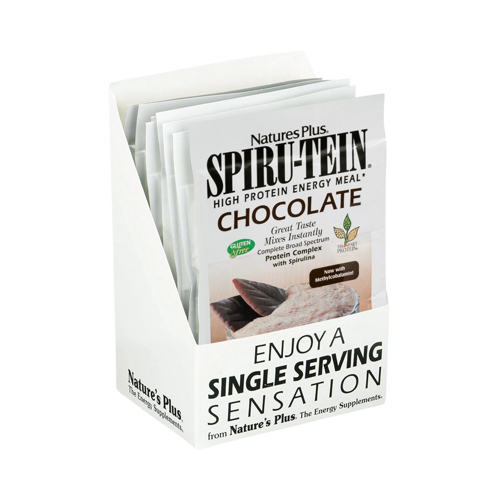 NaturesPlus, SPIRU-TEIN, Chocolate, 8 Total Packets