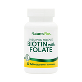 NaturesPlus, Sustained Release Biotin & Folate, 30 Tablets