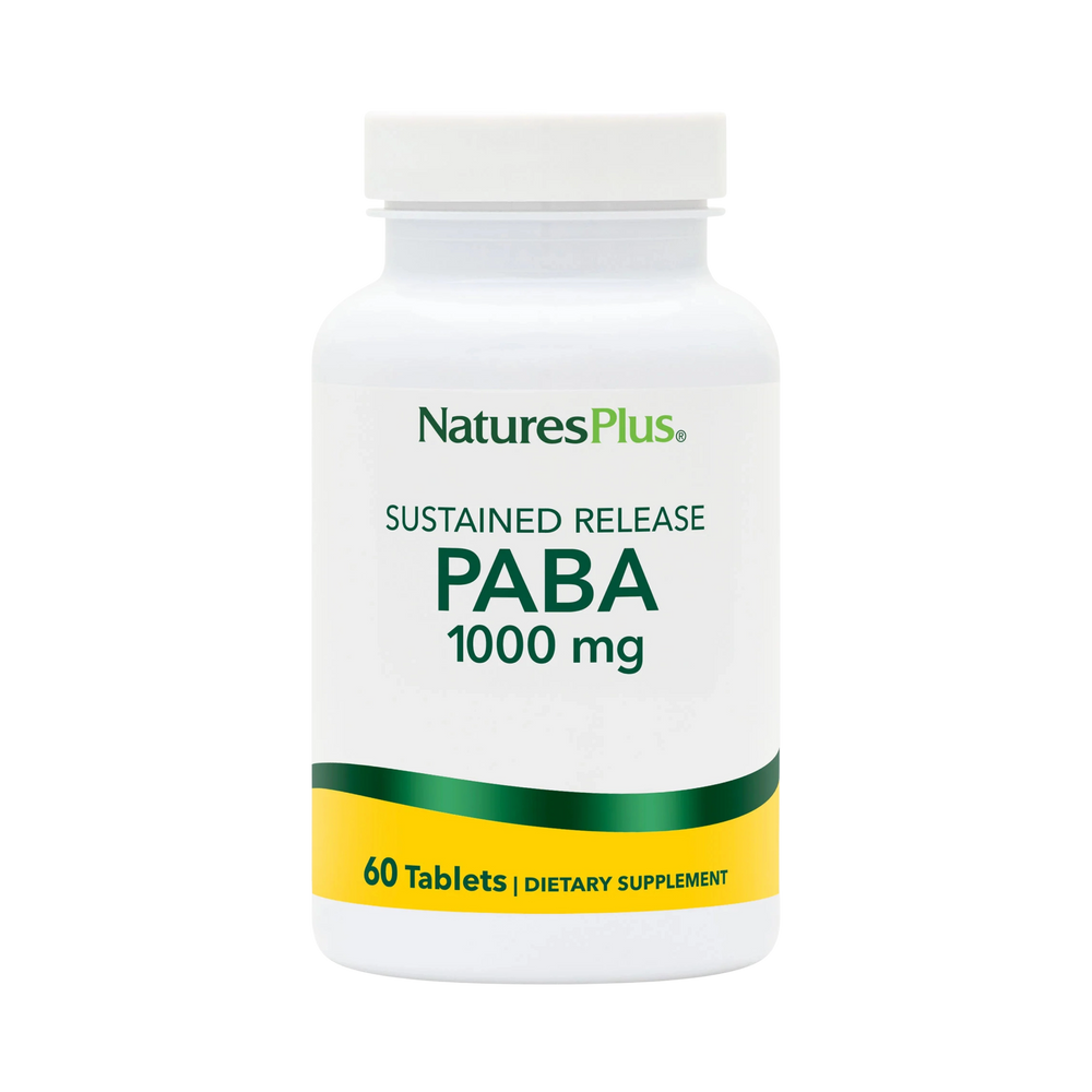NaturesPlus, Sustained Release PABA, 1,000 Mg, 60 Tablets