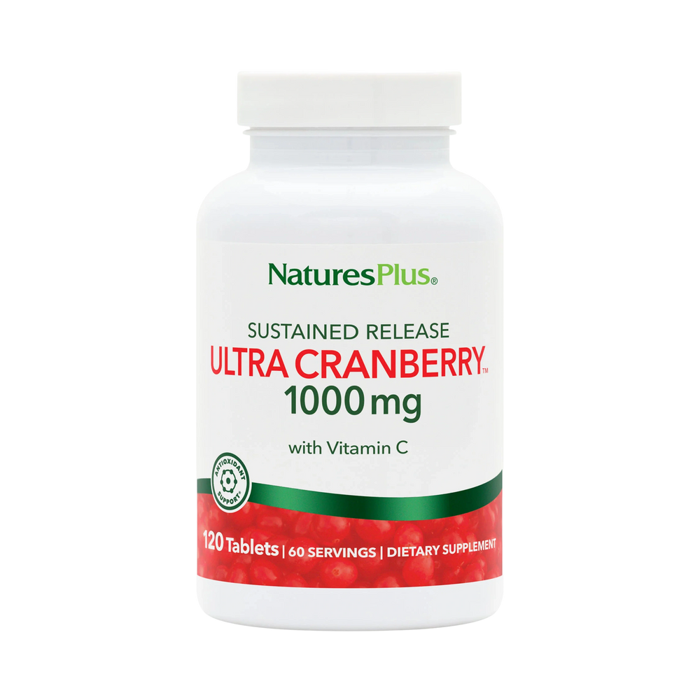 NaturesPlus, Sustained Release Ultra Cranberry with Vitamin C, 120 Tablets