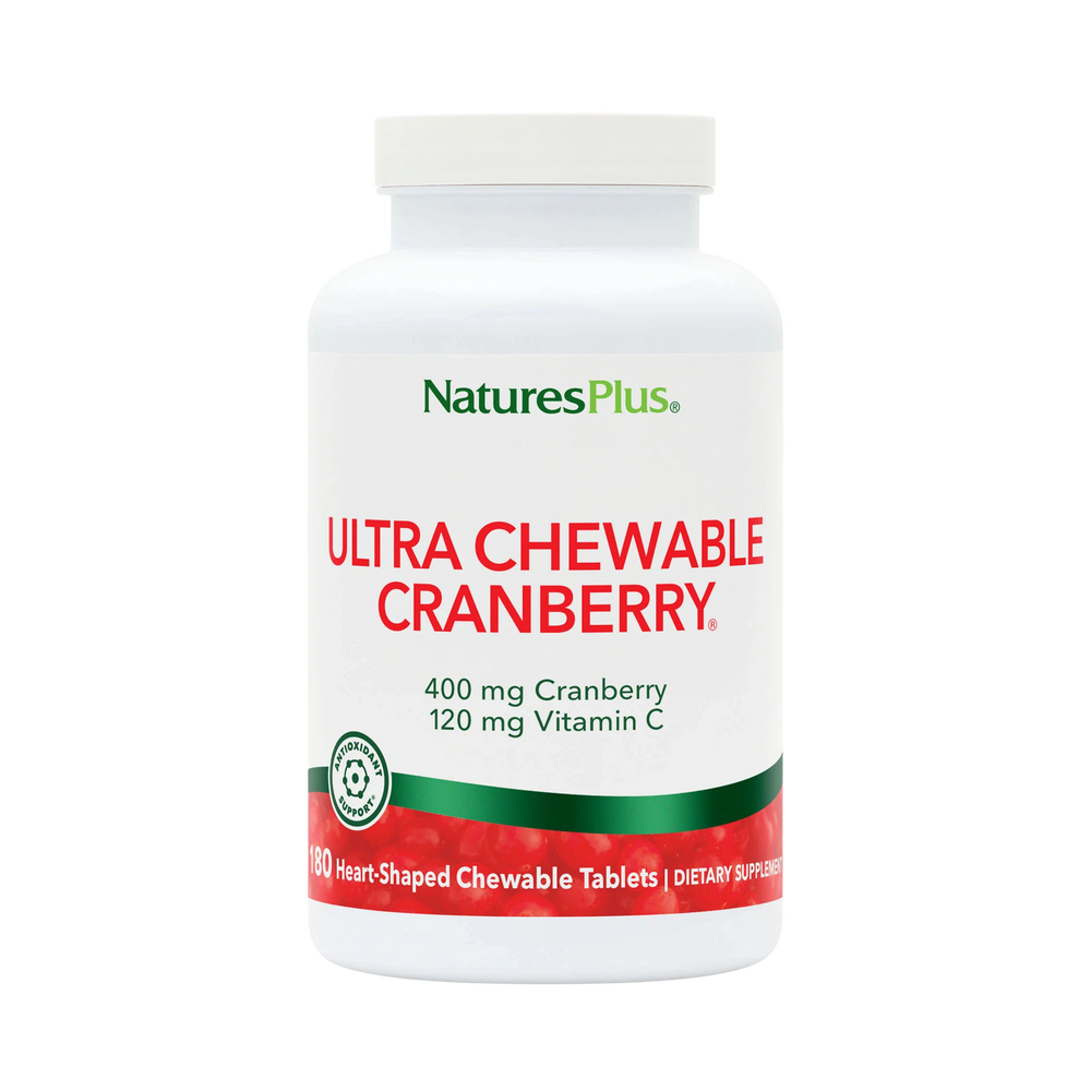 NaturesPlus, Ultra Chewable Cranberry, 180 Chewables