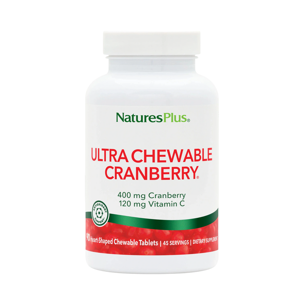 NaturesPlus, Ultra Chewable Cranberry, 90 Chewables