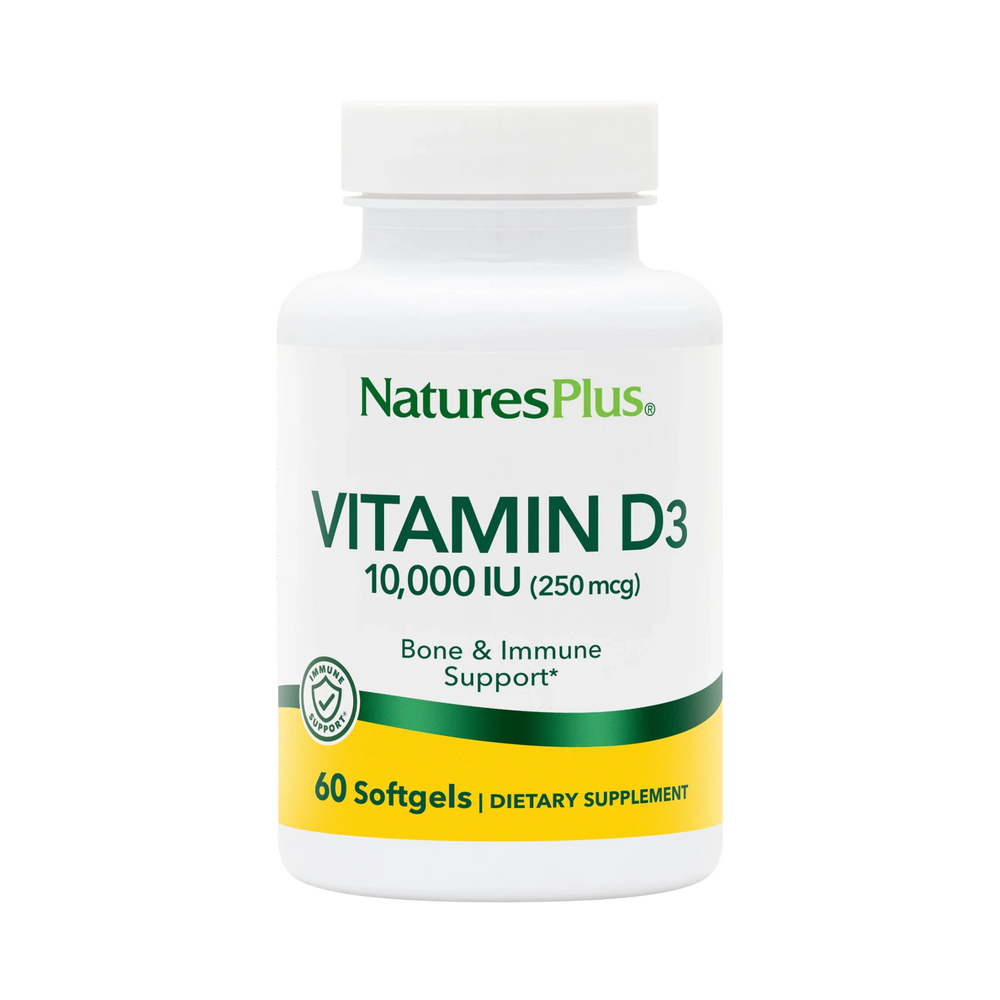 NaturesPlus, Vitamin D3, 250 Mcg, 60 Softgels