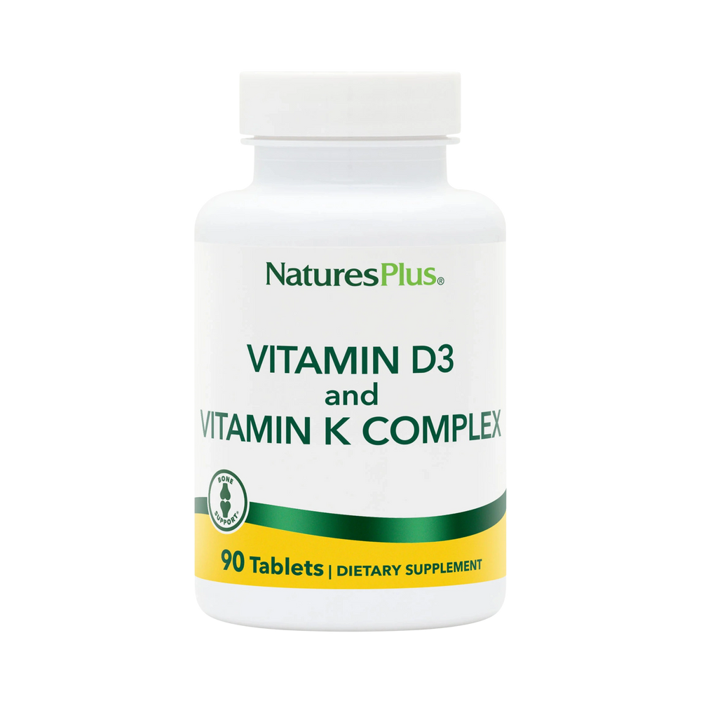 NaturesPlus, Vitamin D3 and Vitamin K Complex, 90 Tablets
