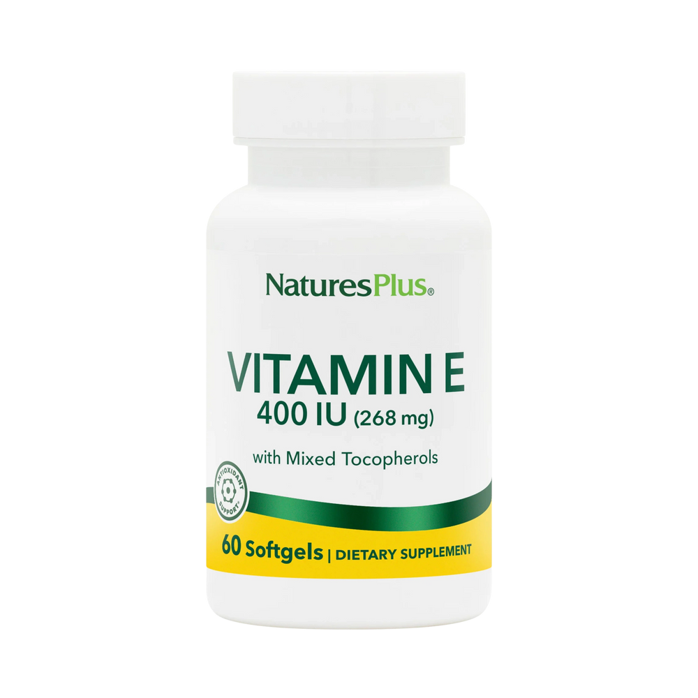 NaturesPlus, Vitamin E 400 IU Mixed D-Tocopherol, 60 Softgels